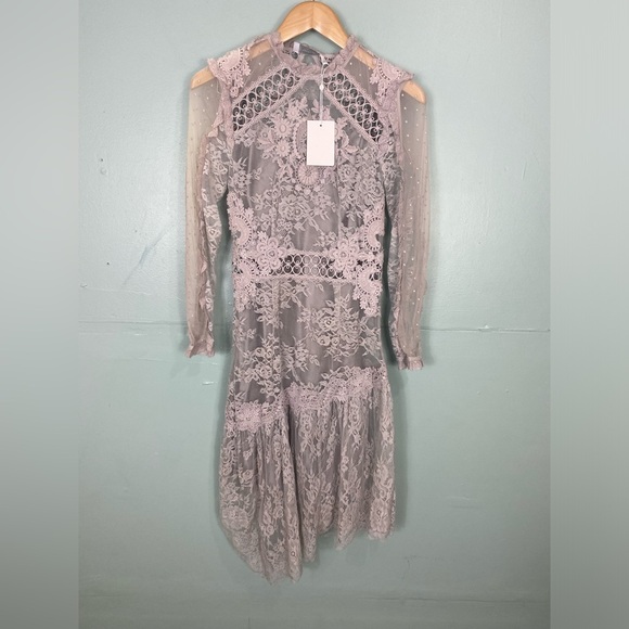 Zimmermann Stranded Lace Dress Floral Sz 4 - Picture 2 of 10